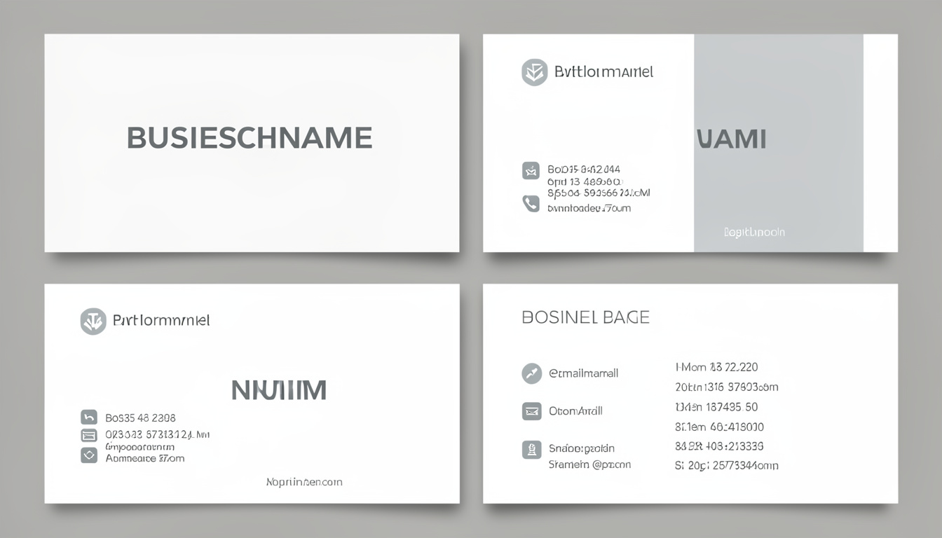 business card template